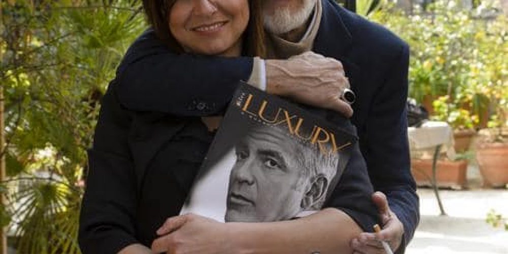 Lisa Bernardini e il pittore Roberto Gallo, fratello della stilista Daniela Gallo Ricci